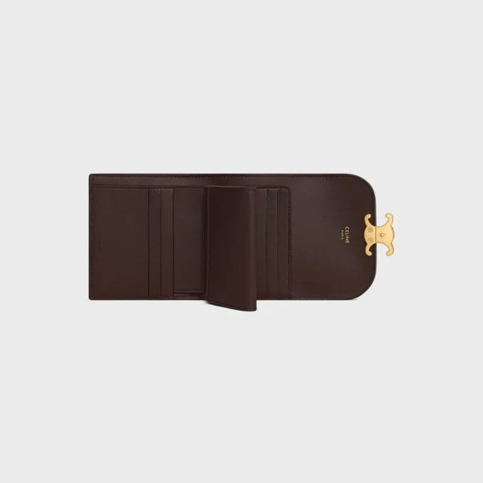 Cartera pequeña con solapa Triomphe en pitón Cartera pequeña con solapa Triomphe en pitón