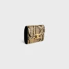 Cartera pequeña con solapa Triomphe en pitón Cartera pequeña con solapa Triomphe en pitón