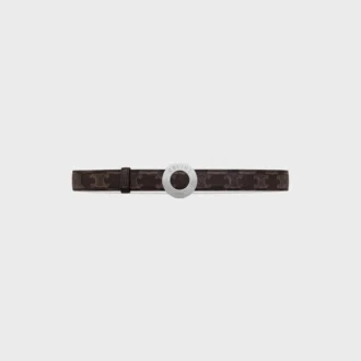 CELINE Hebilla de disco y correa reversible 25 mm