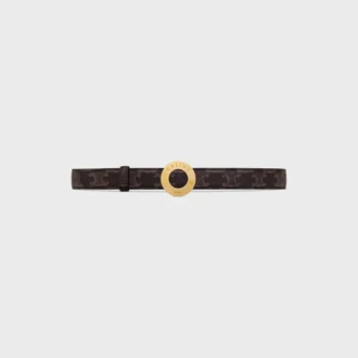 CELINE Hebilla de disco y correa reversible 25 mm
