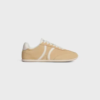 CELINE Jogger – Zapatilla baja con cordones en piel de becerro y ante