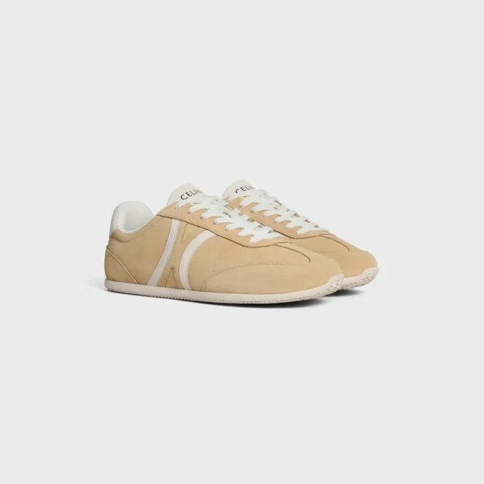 CELINE Jogger – Zapatilla baja con cordones en piel de becerro y ante CELINE Jogger – Zapatilla baja con cordones en piel de becerro y ante