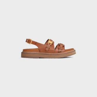 CELINE – Sandalia Tippi Triomphe en piel de becerro