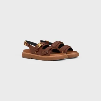 CELINE – Sandalia Tippi Triomphe en piel de becerro