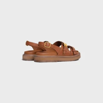 CELINE – Sandalia Tippi Triomphe en piel de becerro