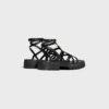 CELINE – Sandalias de tiras Clea Triomphe en piel de becerro – Curtido vegetal CELINE – Sandalias de tiras Clea Triomphe en piel de becerro – Curtido vegetal
