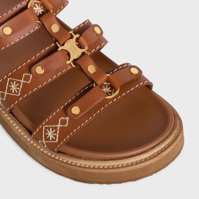 CELINE – Tippi Slide en piel de becerro bordada CELINE – Tippi Slide en piel de becerro bordada