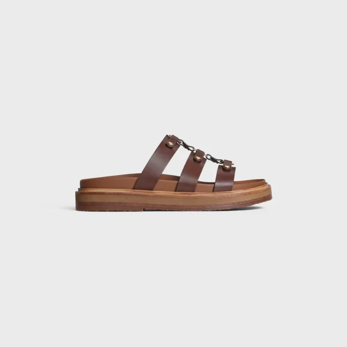 CELINE – Tippi Slide en piel de becerro – Curtido vegetal CELINE – Tippi Slide en piel de becerro – Curtido vegetal