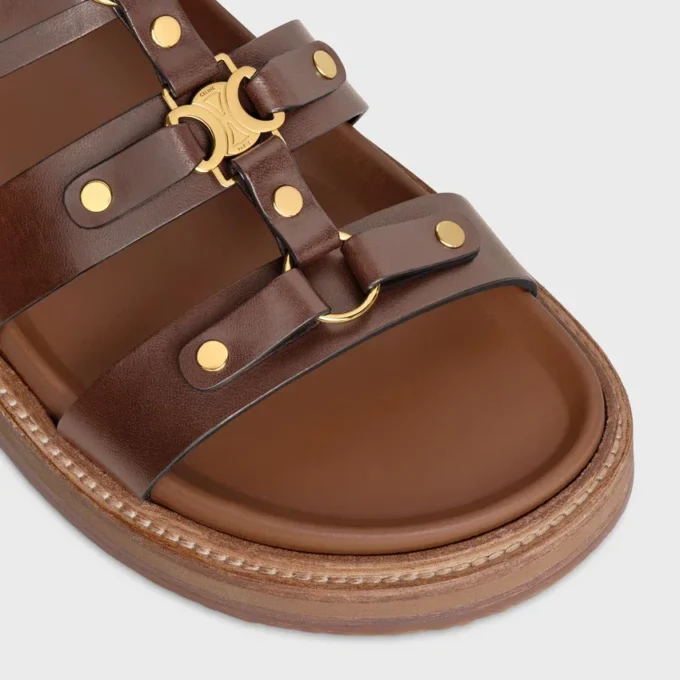 CELINE – Tippi Slide en piel de becerro – Curtido vegetal CELINE – Tippi Slide en piel de becerro – Curtido vegetal