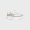 CELINE – Zapatilla Block con suela gruesa y motivo Triomphe en piel de becerro CELINE – Zapatilla Block con suela gruesa y motivo Triomphe en piel de becerro