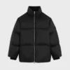 Chaqueta acolchada larga de nailon ligero Chaqueta acolchada larga de nailon ligero
