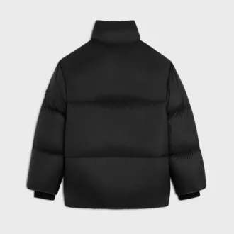 Chaqueta acolchada larga de nailon ligero