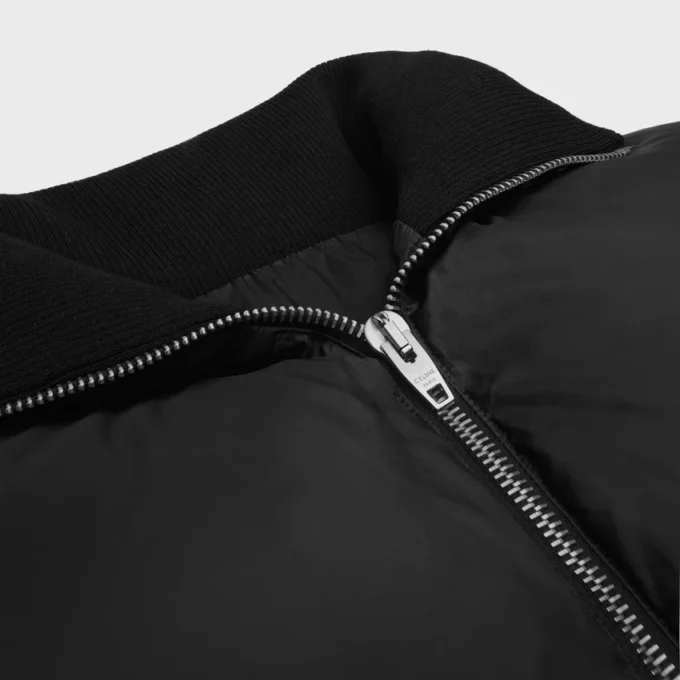 Chaqueta acolchada larga de nailon ligero Chaqueta acolchada larga de nailon ligero