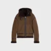 Chaqueta aviador de gamuza