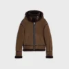 Chaqueta aviador de gamuza