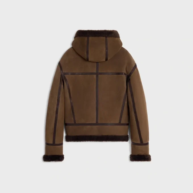 Chaqueta aviador de gamuza