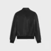 Chaqueta blusón con cremallera en piel de cordero suave Chaqueta blusón con cremallera en piel de cordero suave