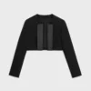 Chaqueta bolero en crepé de lana doble Chaqueta bolero en crepé de lana doble