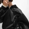 Chaqueta bomber de satén de algodón Chaqueta bomber de satén de algodón