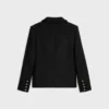 Chaqueta Chasseur en cachemira bouclé trenzada Chaqueta Chasseur en cachemira bouclé trenzada