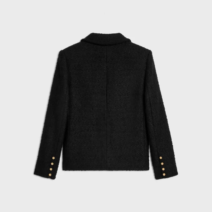 Chaqueta Chasseur en cachemira bouclé trenzada Chaqueta Chasseur en cachemira bouclé trenzada