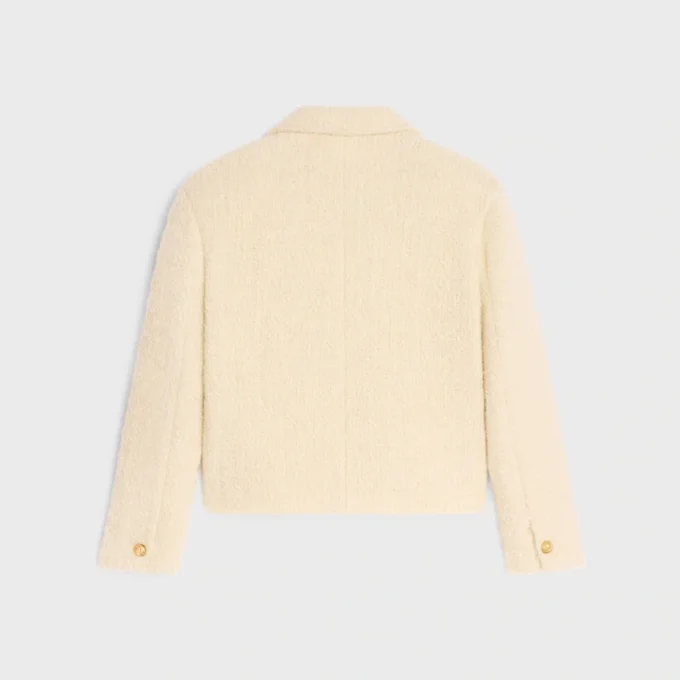 Chaqueta Chasseur en tweed de lana y mohair