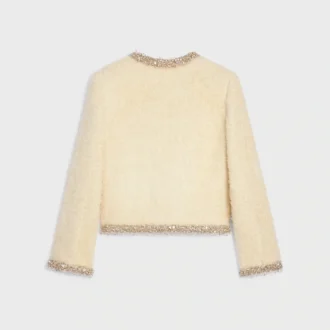 Chaqueta Chelsea bordada en seda Natta
