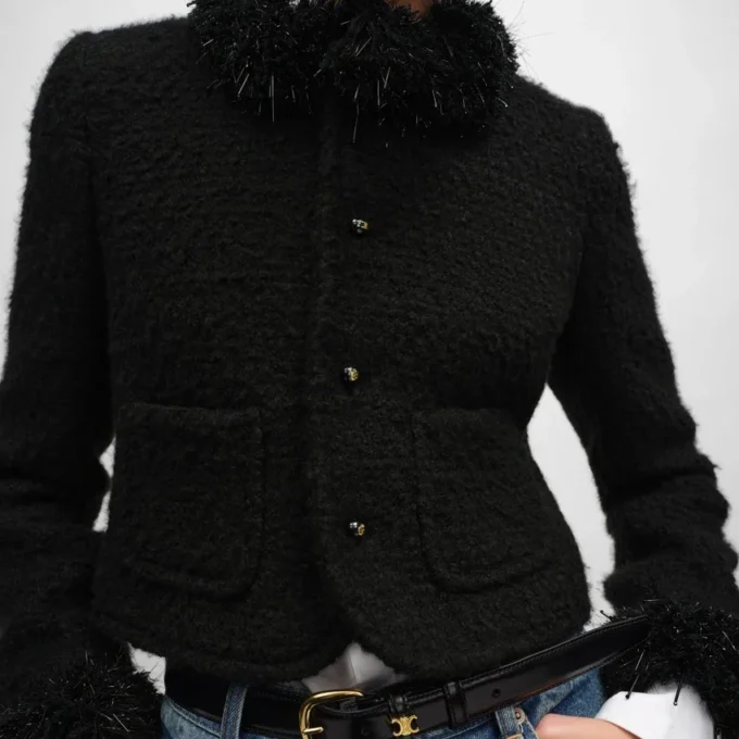 Chaqueta Chelsea de cachemira y lana Natta Chaqueta Chelsea de cachemira y lana Natta