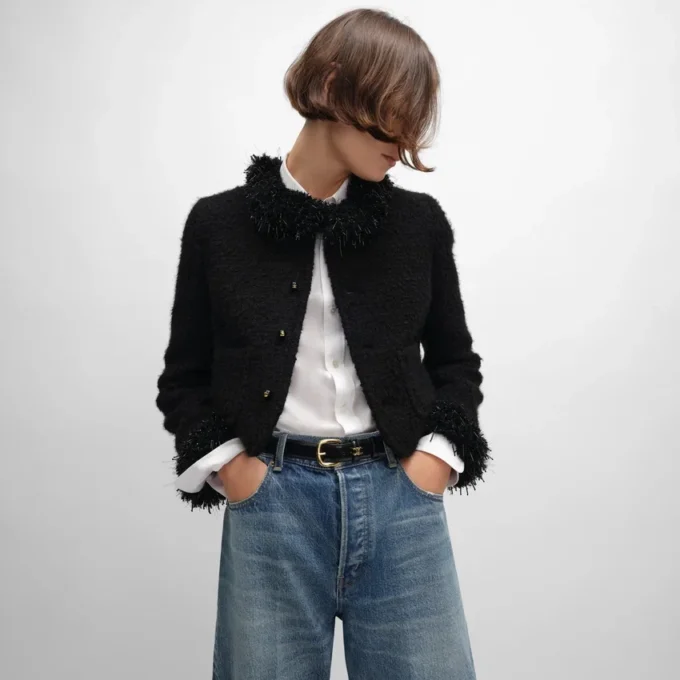 Chaqueta Chelsea de cachemira y lana Natta Chaqueta Chelsea de cachemira y lana Natta