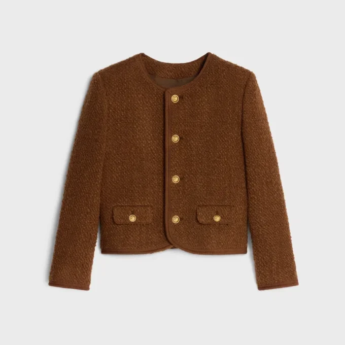 Chaqueta Chelsea en tweed de lana y mohair Chaqueta Chelsea en tweed de lana y mohair