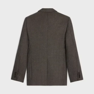 Chaqueta Classic de lana con microestampado de pata de gallo