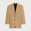 Chaqueta Colonne en lana diagonal