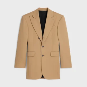 Chaqueta Colonne en lana diagonal