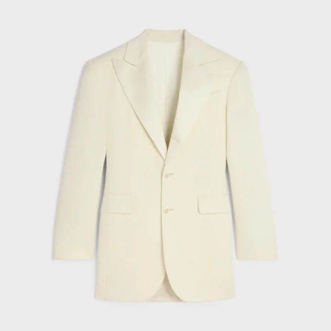 Chaqueta Colonne en lana diagonal