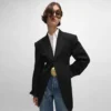Chaqueta Colonne en lana diagonal