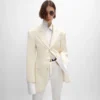 Chaqueta Colonne en lana diagonal