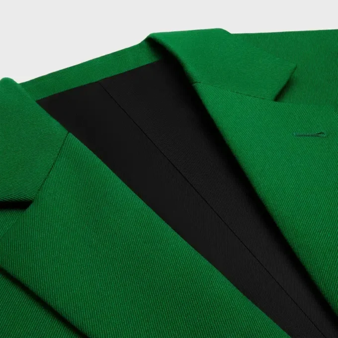 Chaqueta Colonne en lana diagonal