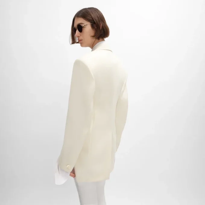 Chaqueta Colonne en lana diagonal