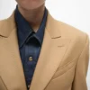 Chaqueta Colonne en lana diagonal
