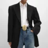 Chaqueta Colonne en lana diagonal