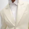 Chaqueta Colonne en lana diagonal