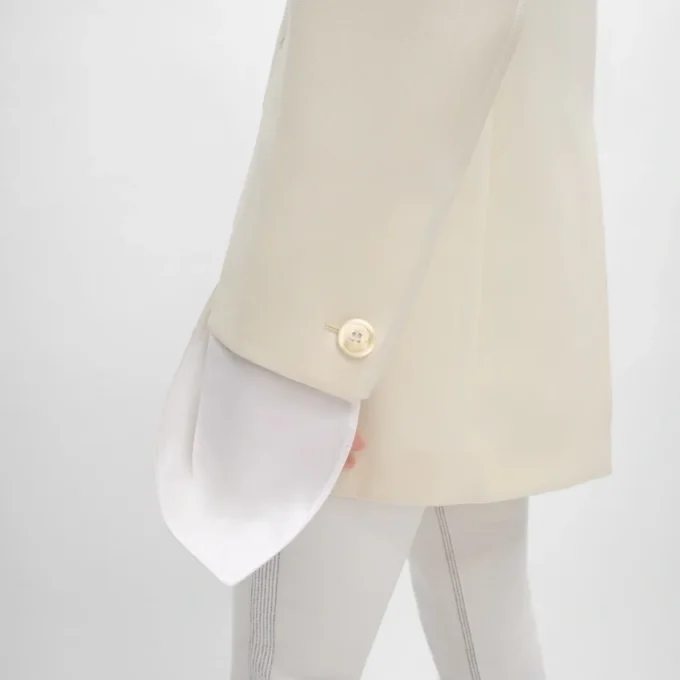 Chaqueta Colonne en lana diagonal