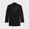 Chaqueta Colonne Tux en gabardina de lana y mohair Chaqueta Colonne Tux en gabardina de lana y mohair