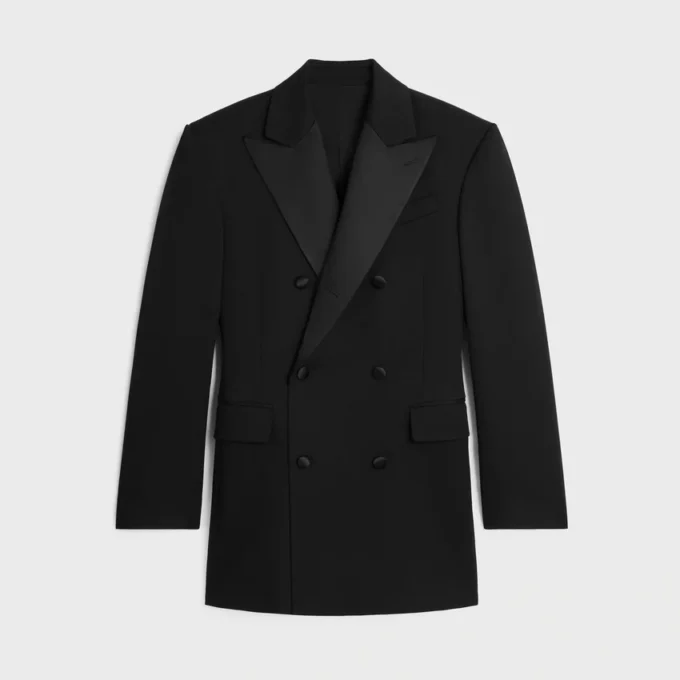 Chaqueta Colonne Tux en gabardina de lana y mohair Chaqueta Colonne Tux en gabardina de lana y mohair