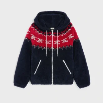 Chaqueta con capucha de forro polar Triomphe Fair Isle