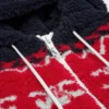 Chaqueta con capucha de forro polar Triomphe Fair Isle Chaqueta con capucha de forro polar Triomphe Fair Isle