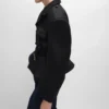 Chaqueta con peplum de gabardina de lana Chaqueta con peplum de gabardina de lana