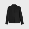 Chaqueta corta de esmoquin de lana y mohair Chaqueta corta de esmoquin de lana y mohair