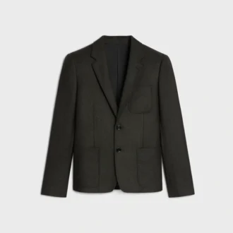 Chaqueta corta de franela de cachemira