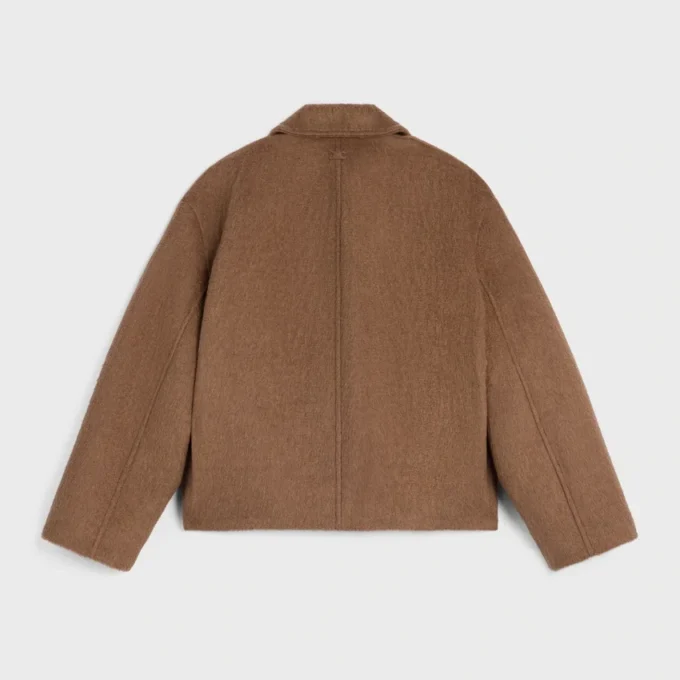 Chaqueta de cachemira y pelo de camello de doble cara